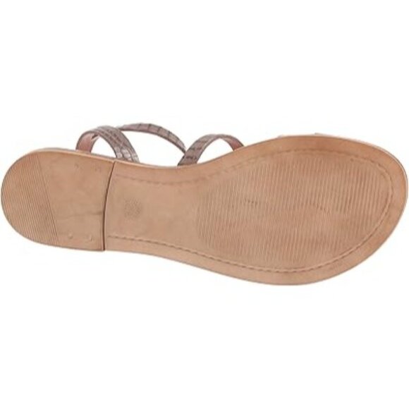 Bella-Vita Italian Strappy Sandals With Gold Buckle Crocodile Pattern Womens Si - Picture 7 of 7